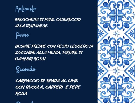 Menù Serata Siciliana